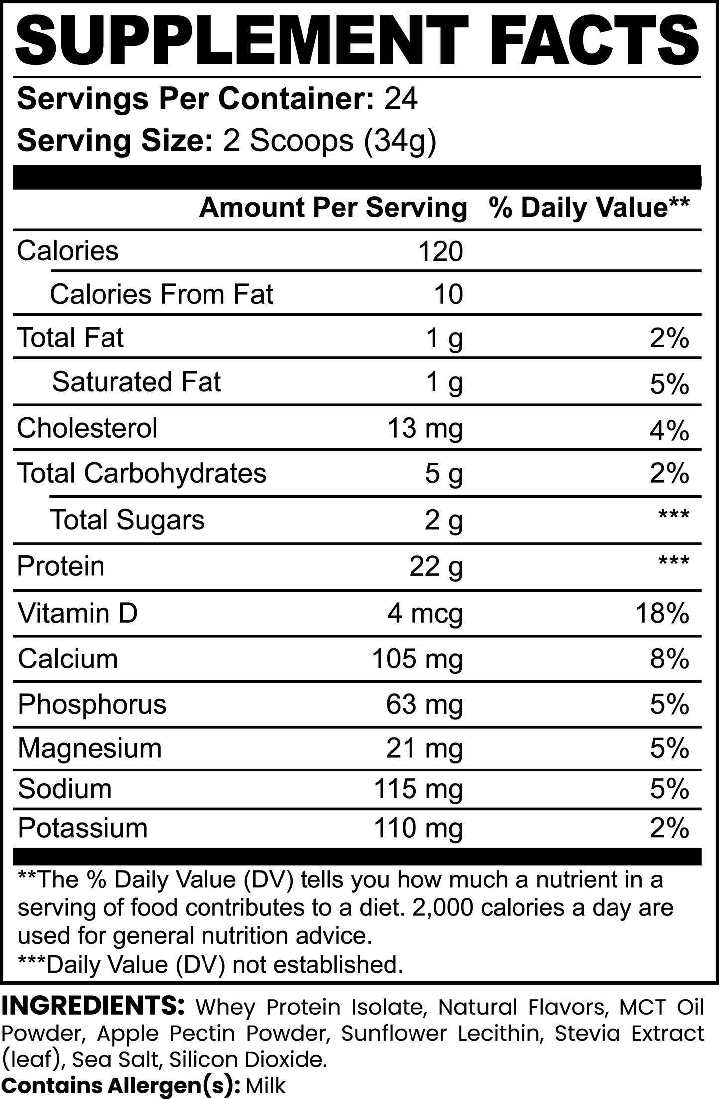 GAY WHEY 100% Whey Protein Isolate (Vanilla)