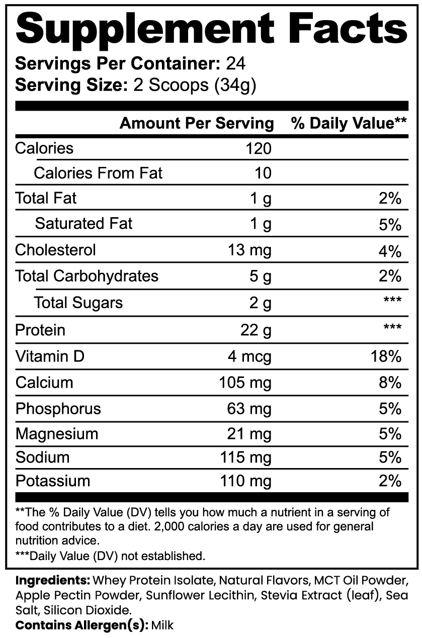 GAY WHEY 100% Whey Protein Isolate (Vanilla)